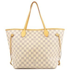 Damier Azur Neverfull MM Tote Bag